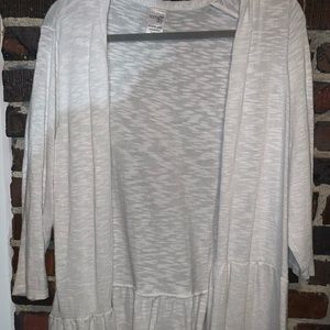 Stylish white cardigan size 1x